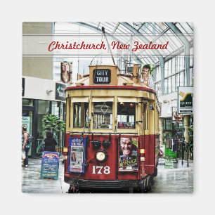 City Tour Tram ChristChurch, New Zealand Magnet Magneet