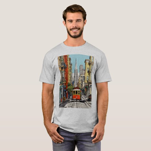 "City Tracks" "Metropolitan Journey" "Urban Rails" T-shirt (Voorkant volledig)