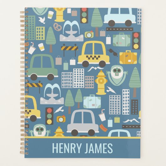 City Transportation Kinder Personalized Planner (Voorkant)