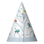 City Transportuck Second Boy Birthday Feesthoedjes (Achterkant)