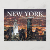 City Uitzicht bij nacht | New York City, NY Briefkaart (Voorkant)