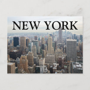 City Uitzicht bij nacht   New York City, NY Briefkaart