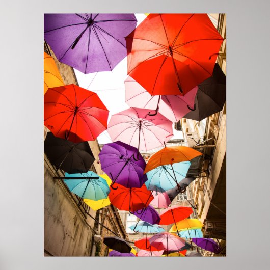 City Umbrellas Poster (Voorkant)