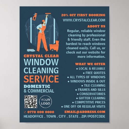 City Windows, Windows Cleaner, Reinigingsservice Poster (Voorkant)