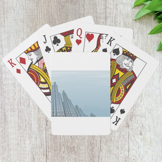 City wolkenkrabbers spelen kaarten