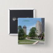 Citygarden Vierkante Button 5,1 Cm (Voorkant /achterkant)