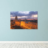 Cityscape at sunset, Havana, Cuba Canvas Afdruk (Insitu (Houten vloer))