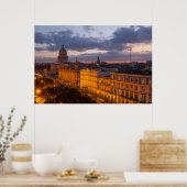 Cityscape at sunset, Havana, Cuba Poster (Keuken)