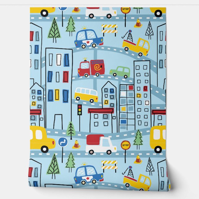 Cityscape Behang (Afrollen)