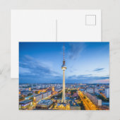 Cityscape Berlin, Duitsland Briefkaart (Voorkant / Achterkant)