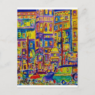 Cityscape Bronx door Piliero Briefkaart