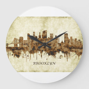 Cityscape Brooklyn New York Grote Klok