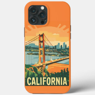 Cityscape California Opvallend Vector Ontwerp iPhone 13 Pro Max Hoesje