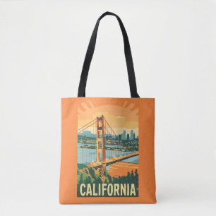 Cityscape California Opvallend Vector Ontwerp Draagtas