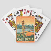 Cityscape California Opvallend Vector Ontwerp Pokerkaarten (Achterkant)