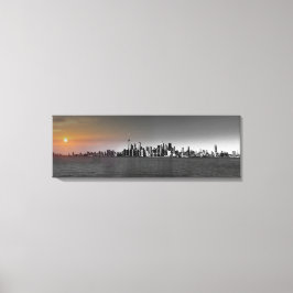 Cityscape Canvas Poster breed Afdruk