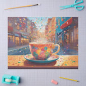 Cityscape Coffee Whimsy Tissuepapier (Craft)