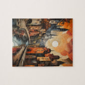 Cityscape dans les tons chauds Puzzle (Horizontal)