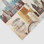  Cityscape Decoupage Tissue Paper Tissuepapier (Detail)