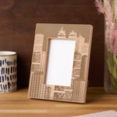 Cityscape Design Laser Gegraveerde Lijstjes (Links)