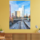 Cityscape Highway Uitzicht Canvas Afdruk (Insitu (Woonkamer))