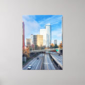 Cityscape Highway Uitzicht Canvas Afdruk (Voorkant)