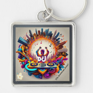 Cityscape Musical Flow Sleutelhanger