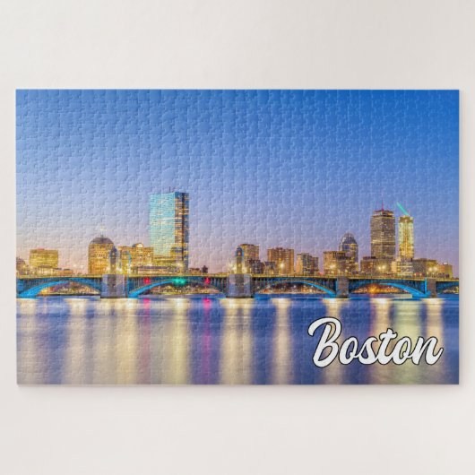 Cityscape of Boston, Massachusetts, Verenigde Stat Legpuzzel (Horizontaal)