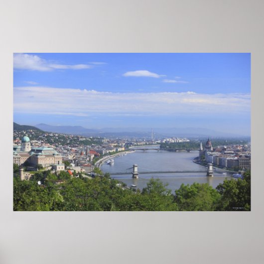 Cityscape of Budapest Poster (Voorkant)