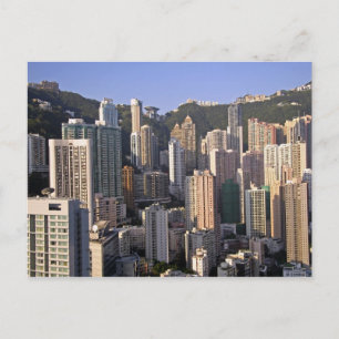 Cityscape of Hong Kong, China Briefkaart