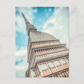Cityscape of Mole Antonelliana, Turijn, Italië Feestdagenkaart
