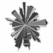 Cityscape Sticker (Voorkant)