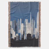 Cityscape Throw Blanket Deken (Voorkant Verticaal)