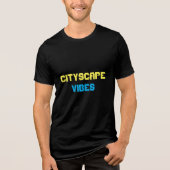 "Cityscape vibes" Tri-Blend Shirt (Voorkant)