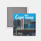 Cityscape Zuid-Afrika in Kaapstad Magneet (Voorkant / Achterkant)