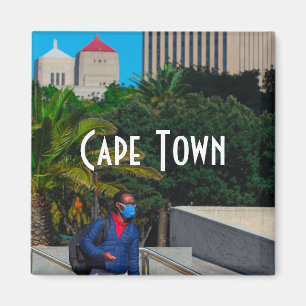 Cityscape Zuid-Afrika in Kaapstad Magneet