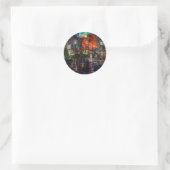 CitySun2 Ronde Sticker (Tas)