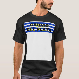 Ciudad del Plata in Uruguay Vlaggenstrepen T-shirt