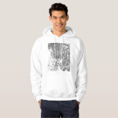 Ciudad Juárez Mexico Map Hoodie (Voorkant volledig)