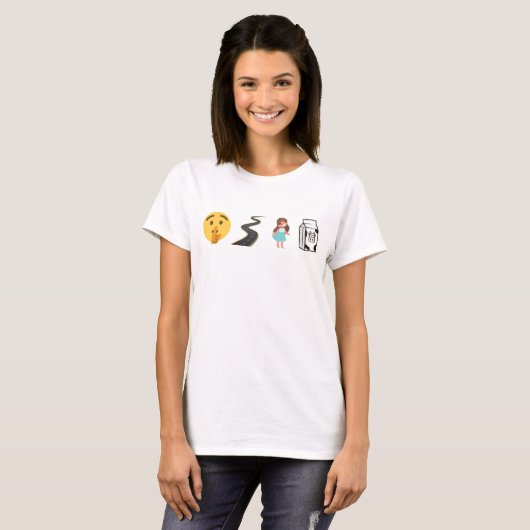 Ciúnas bóthar cailín bainne - Irish Language T-shirt (Voorkant volledig)