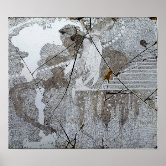 Ciurlionis - De meegeleverde glazen matrix 1908 Poster (Voorkant)