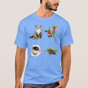 Civet Luwak Coffee Set T-shirt
