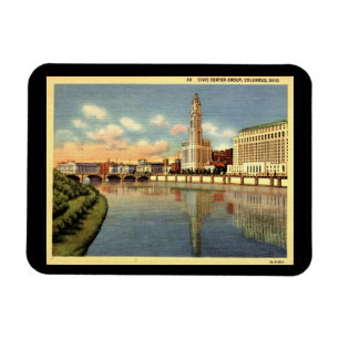 Civic Center, Columbus, Vintage Ohio Magneet