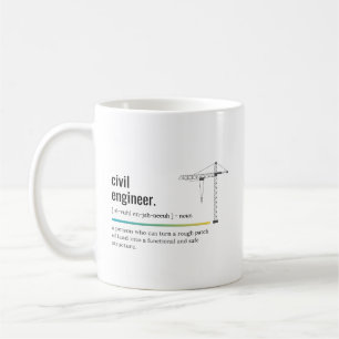 Civiel Ingenieur Definitie Gepersonaliseerd Koffiemok
