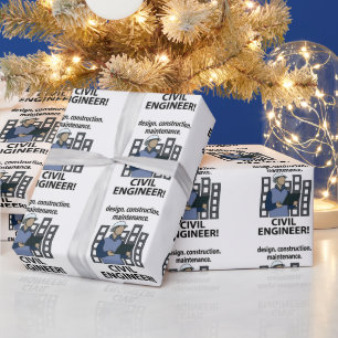 Civiel Ingenieur Ontwerp Constructie Civiel Ingeni Cadeaupapier