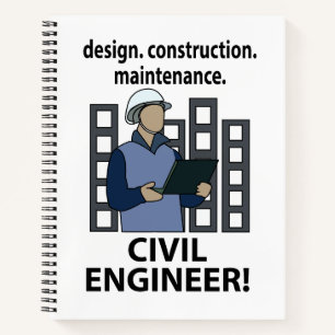 Civiel Ingenieur Ontwerp Constructie Civiel Ingeni Notitieboek