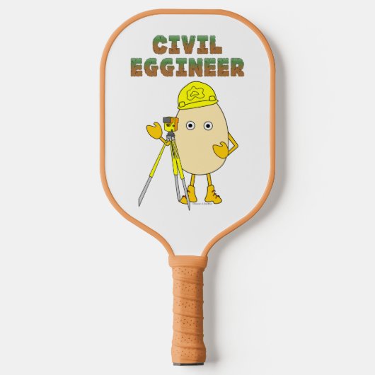 civiel-ingenieur pickleball paddle (Voorkant)