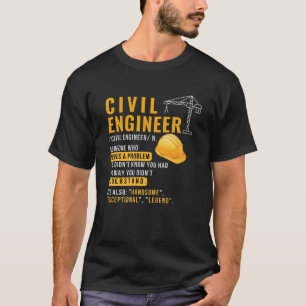 Civiel ingenieur t-shirt