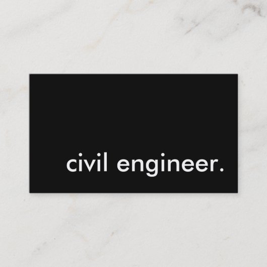 civiel ingenieur. visitekaartje (Voorkant)
