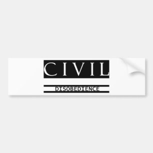 Civiele disgehoorzaamheid bumpersticker
